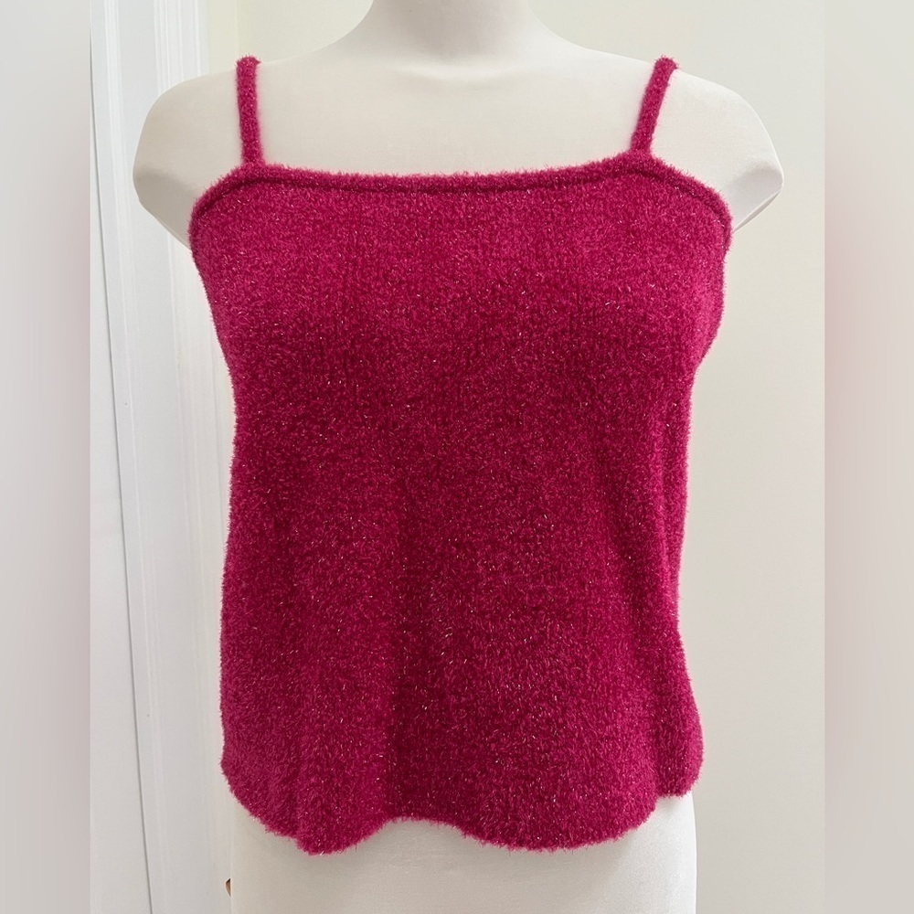 Ricki’s sparkling knit crop top with spaghetti straps